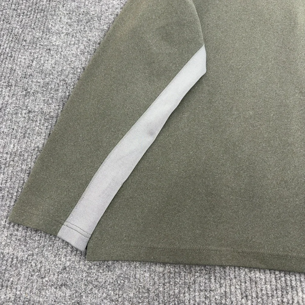 The North Face Pullover Mens‎ XL Green Polyester Quarter Zip Colorblock Gorpcore